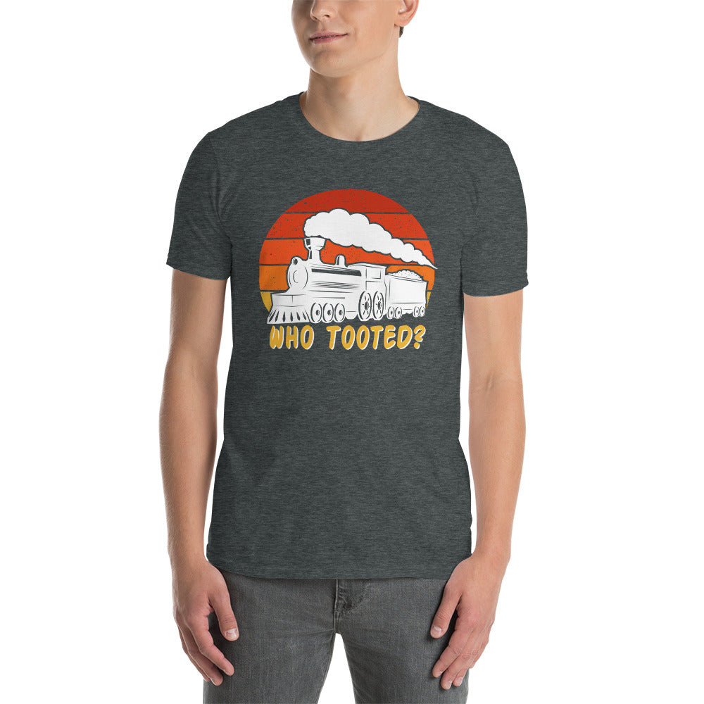Who Tooted Funny Train T-Shirt - Train Lovers Gift - Cuccico Design