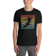 Retro Snowboarding T-Shirt | Vintage Snowboarder Gift - Cuccico Design