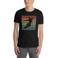 Retro Snowboarding T-Shirt | Vintage Snowboarder Gift - Cuccico Design