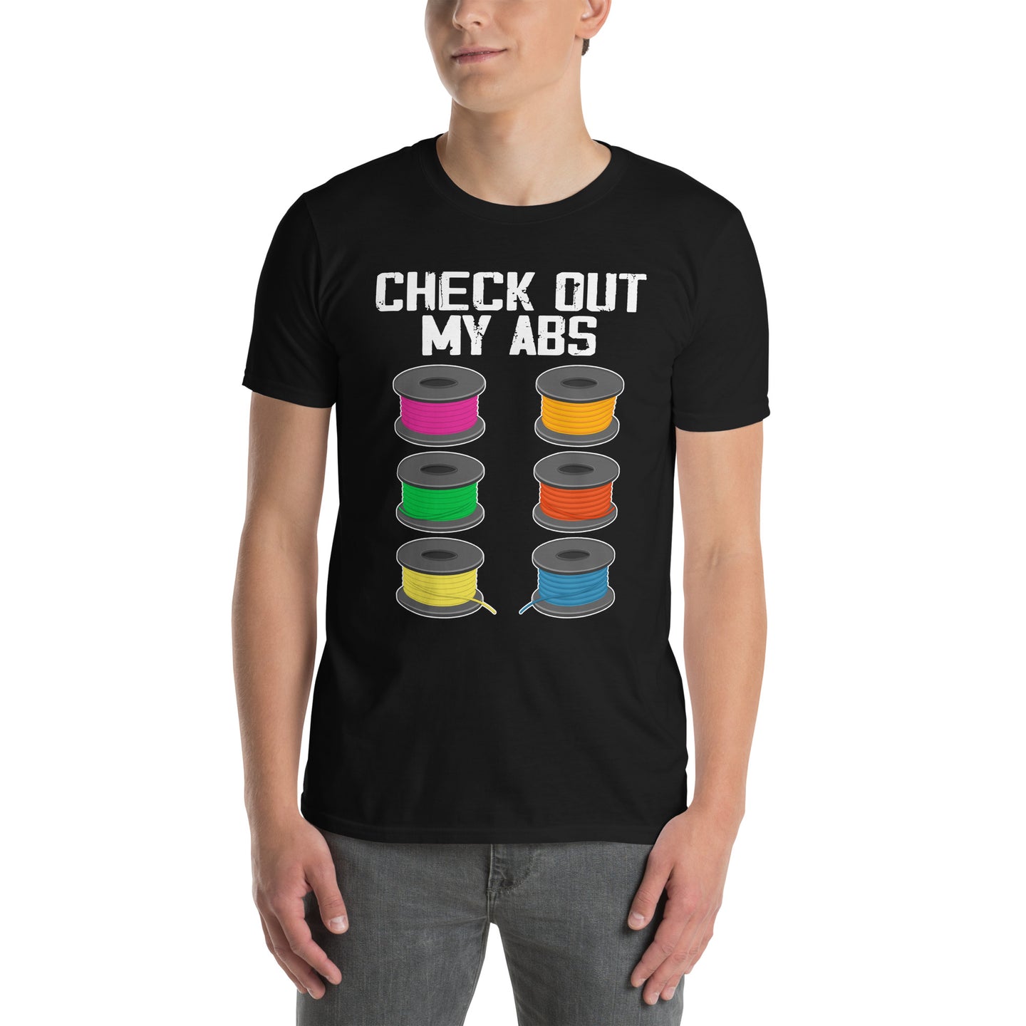 Check Out My Abs Funny 3D Printing T-Shirt | 3D Printer Gift - Cuccico Design