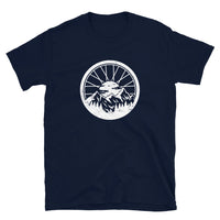 Mountain Bike T-Shirt | MTB Wheel Design Cycling Tee - Cuccico Design