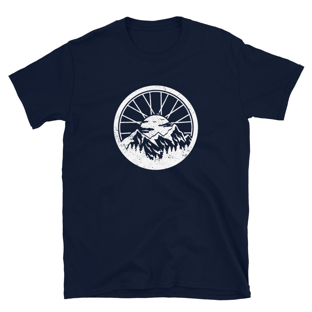 Mountain Bike T-Shirt | MTB Wheel Design Cycling Tee - Cuccico Design