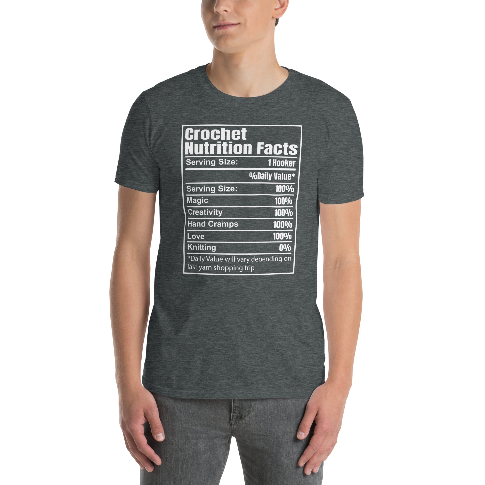 Crochet Nutrition Facts T-Shirt | Funny Crocheter Tee - Cuccico Design