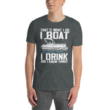 Funny Pontoon Boat T-Shirt - Boat Life Captain Gift - Cuccico Design