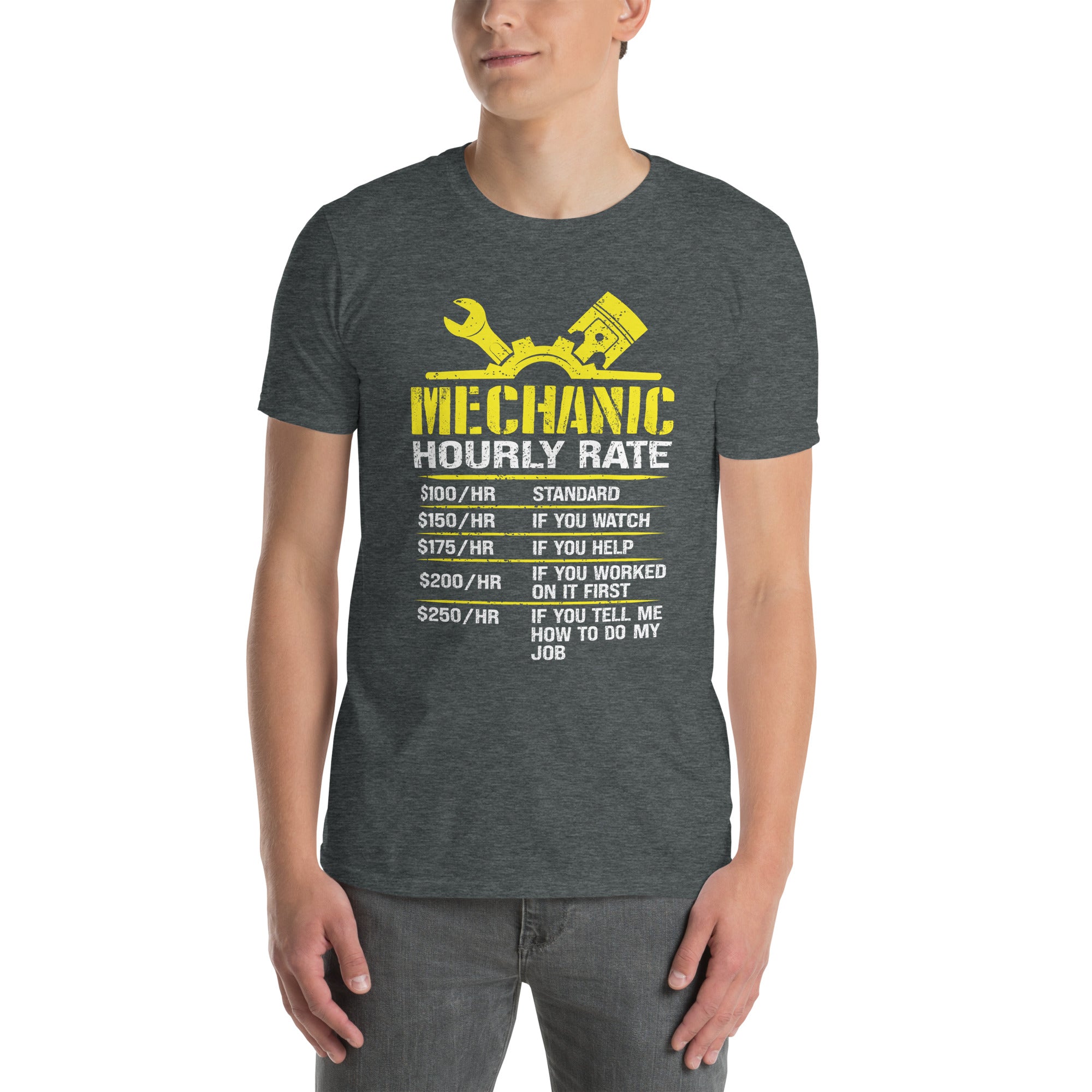 Funny Mechanic Hourly Rate Shirt - Auto Repair Gift - Cuccico Design