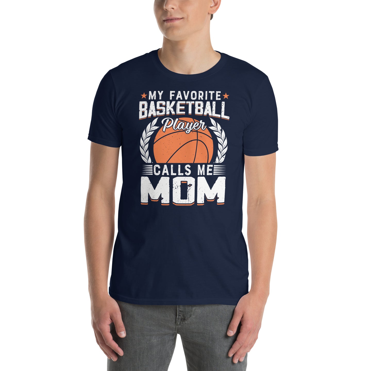 Basketball Mom T-Shirt - My Favorite Player Calls Me Mom - Cuccico Design