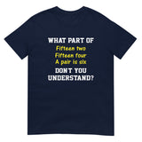 Funny Cribbage T-Shirt - Fifteen Two Fifteen Four - Cuccico Design