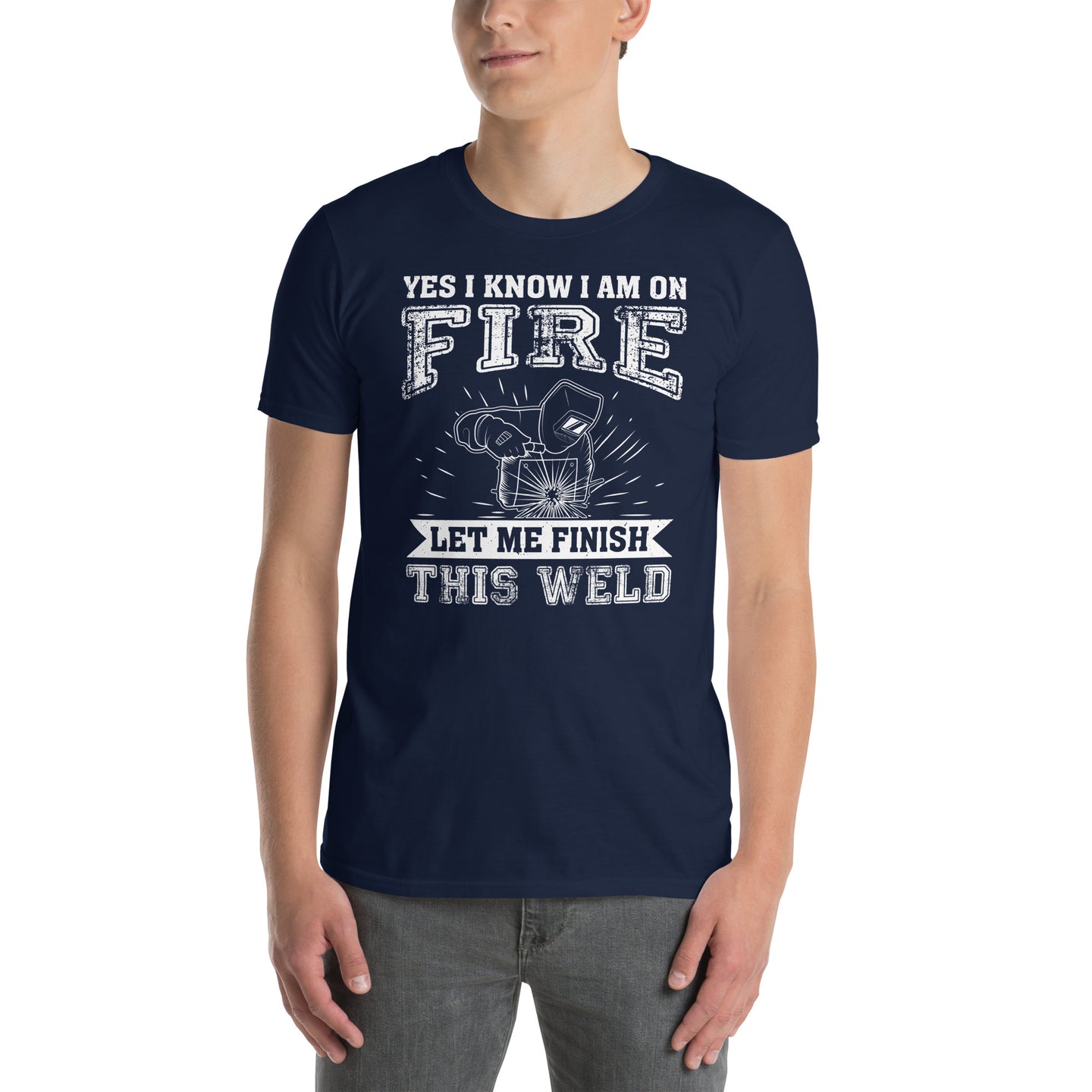 Welder T-Shirt - Funny 'Yes, I Know I'm On Fire' Gift - Cuccico Design
