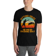 Funny Cornhole Shirt for Men | Hitting Holes Tee - Cuccico Design