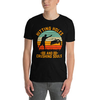 Funny Cornhole Shirt for Men | Hitting Holes Tee - Cuccico Design