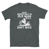 Funny Old Man Dirt Bike T-Shirt | Great Rider Gift - Cuccico Design
