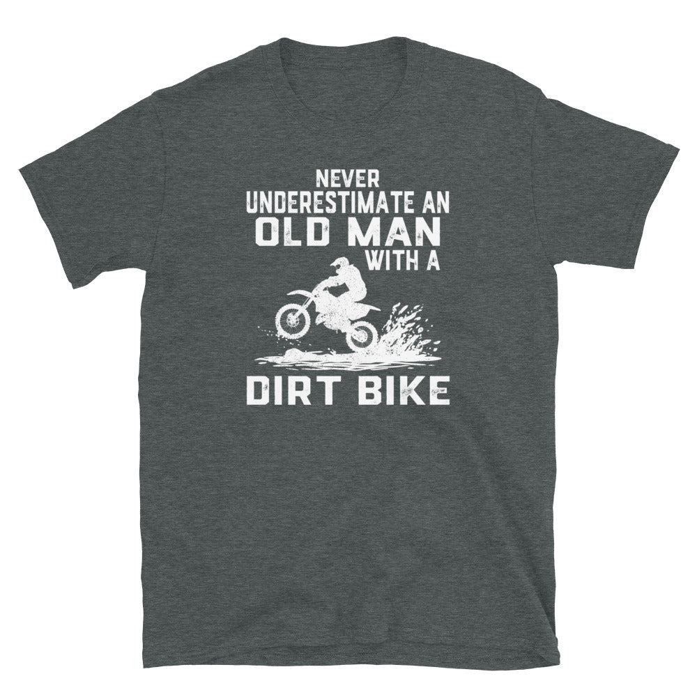 Funny Old Man Dirt Bike T-Shirt | Great Rider Gift - Cuccico Design