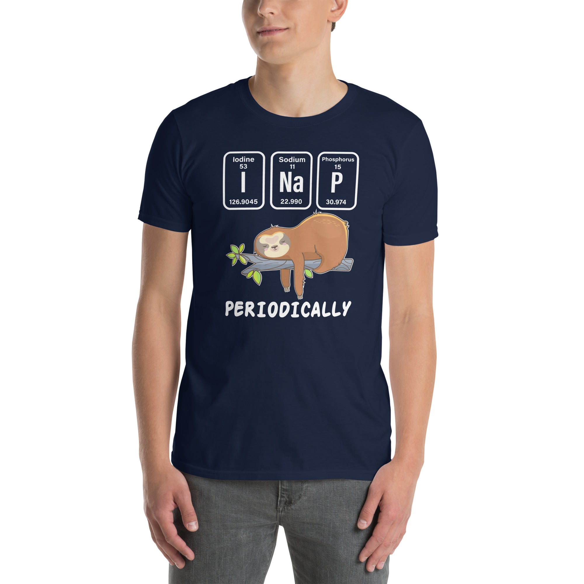 Funny Science Sloth Shirt | I Nap Periodically Tee - Cuccico Design