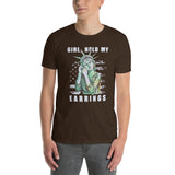 Funny 'Girl Hold My Earrings' Graphic T-Shirt - Cuccico Design