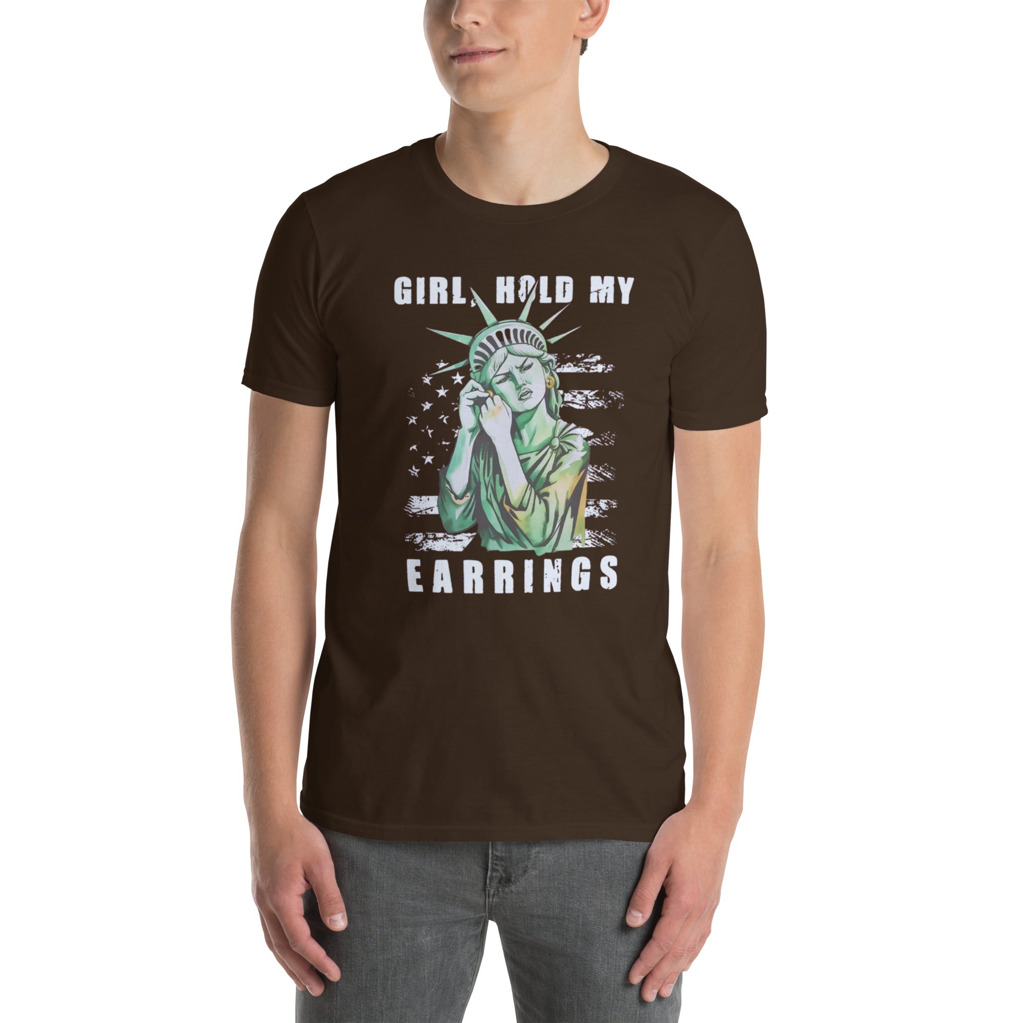 Funny 'Girl Hold My Earrings' Graphic T-Shirt - Cuccico Design