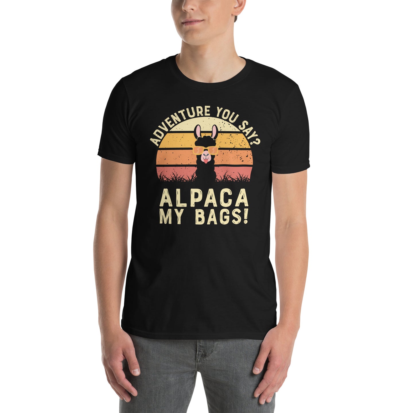 Alpaca Wearing Sunglasses T-Shirt - Funny Animal Tee - Cuccico Design