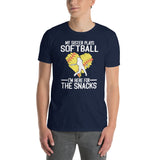 Softball Snacks T-Shirt | Funny Sister Gift Shirt - Cuccico Design