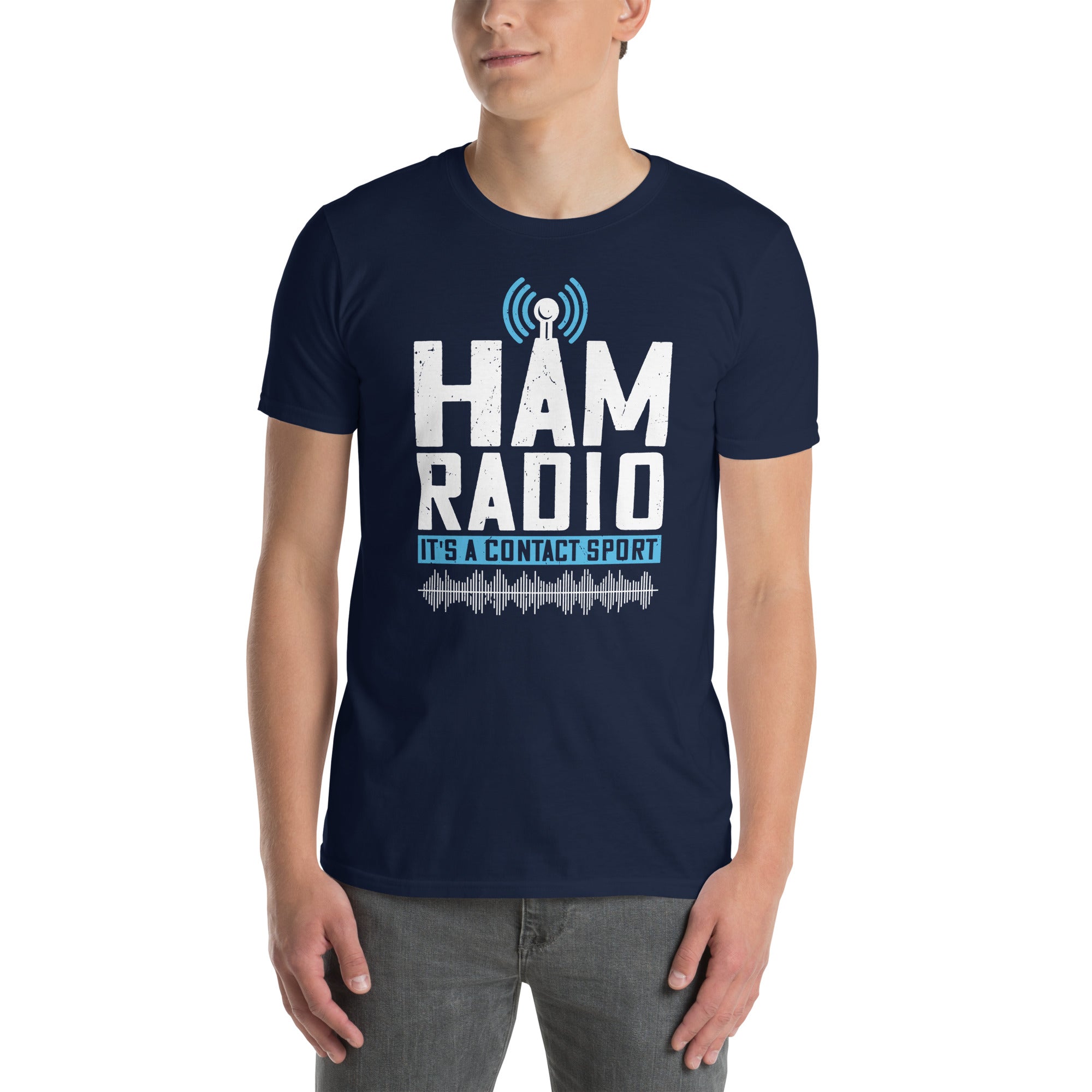 Ham Radio T-Shirt: It's a Contact Sport | Gift Idea - Cuccico Design