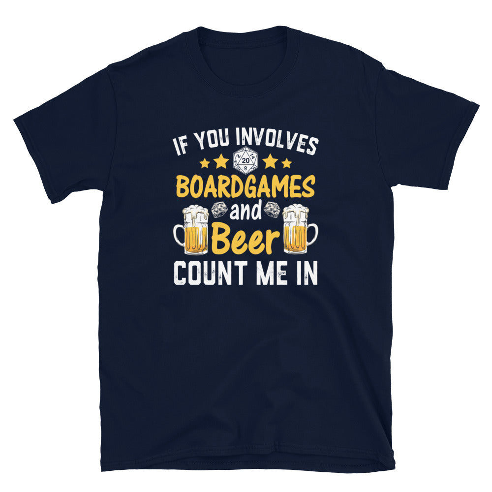 Board Games and Beer T-Shirt - Funny Drinker Gift - Cuccico Design