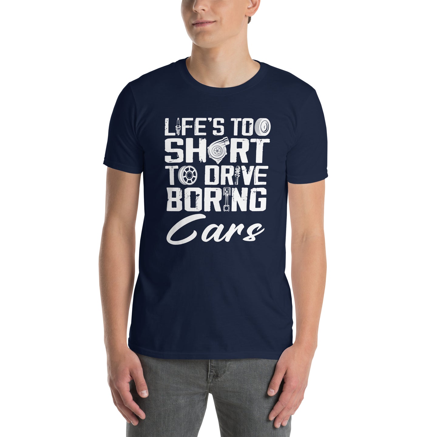 Life's Too Short Car Enthusiast T-Shirt | Car Guy Gift - Cuccico Design