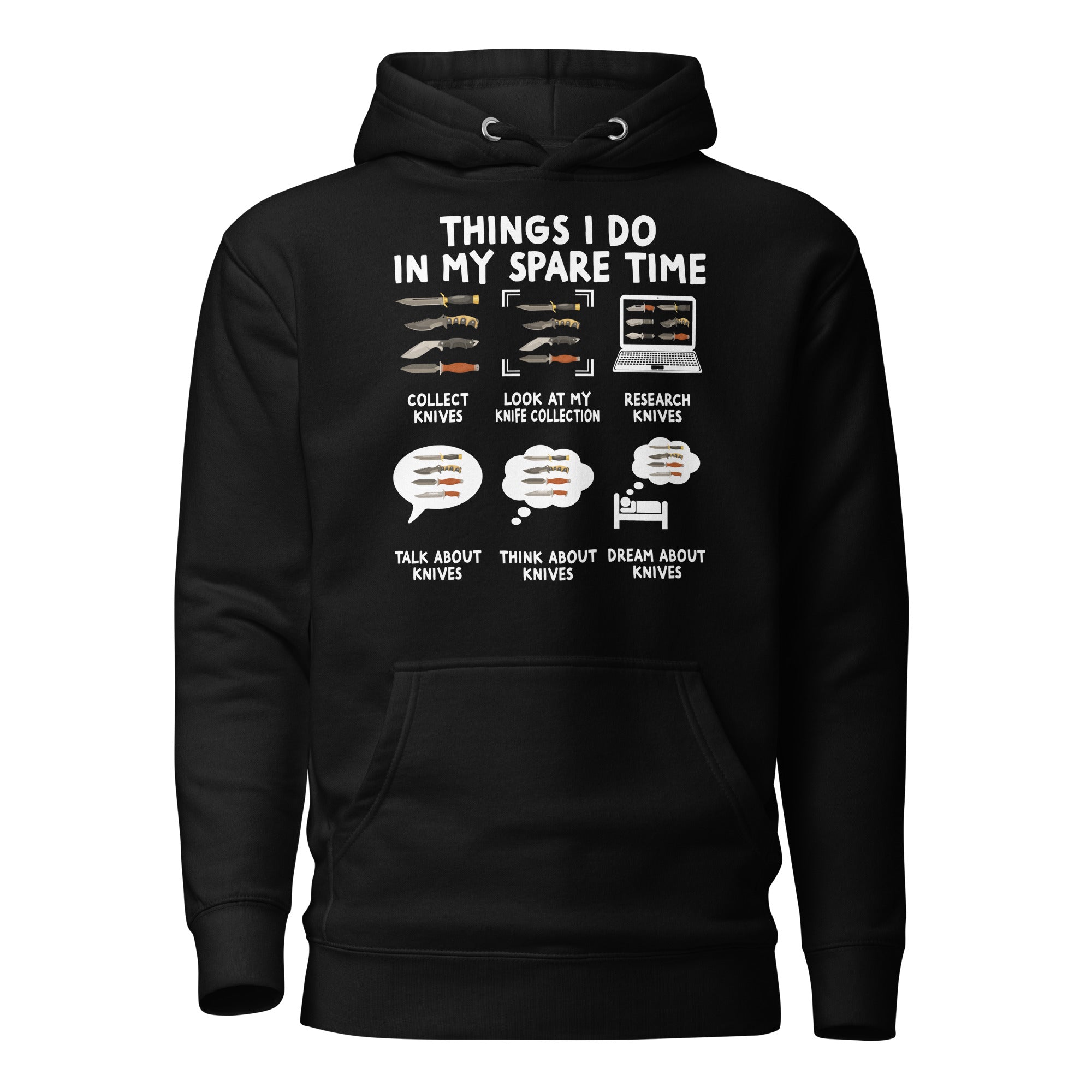 Knife Collecting Hobby Hoodie | Collector Gift Apparel - Cuccico Design