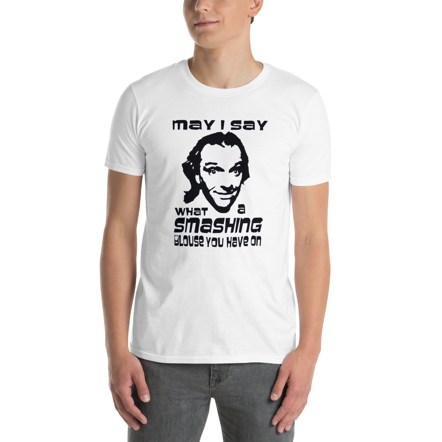 Rik Mayall T-shirt - Smashing Blouse Comedy Merch - Cuccico Design