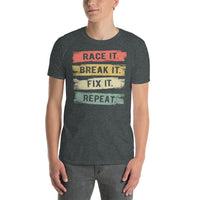 Funny RC Car T-Shirt | Race It Break It Repeat Racing Gift - Cuccico Design