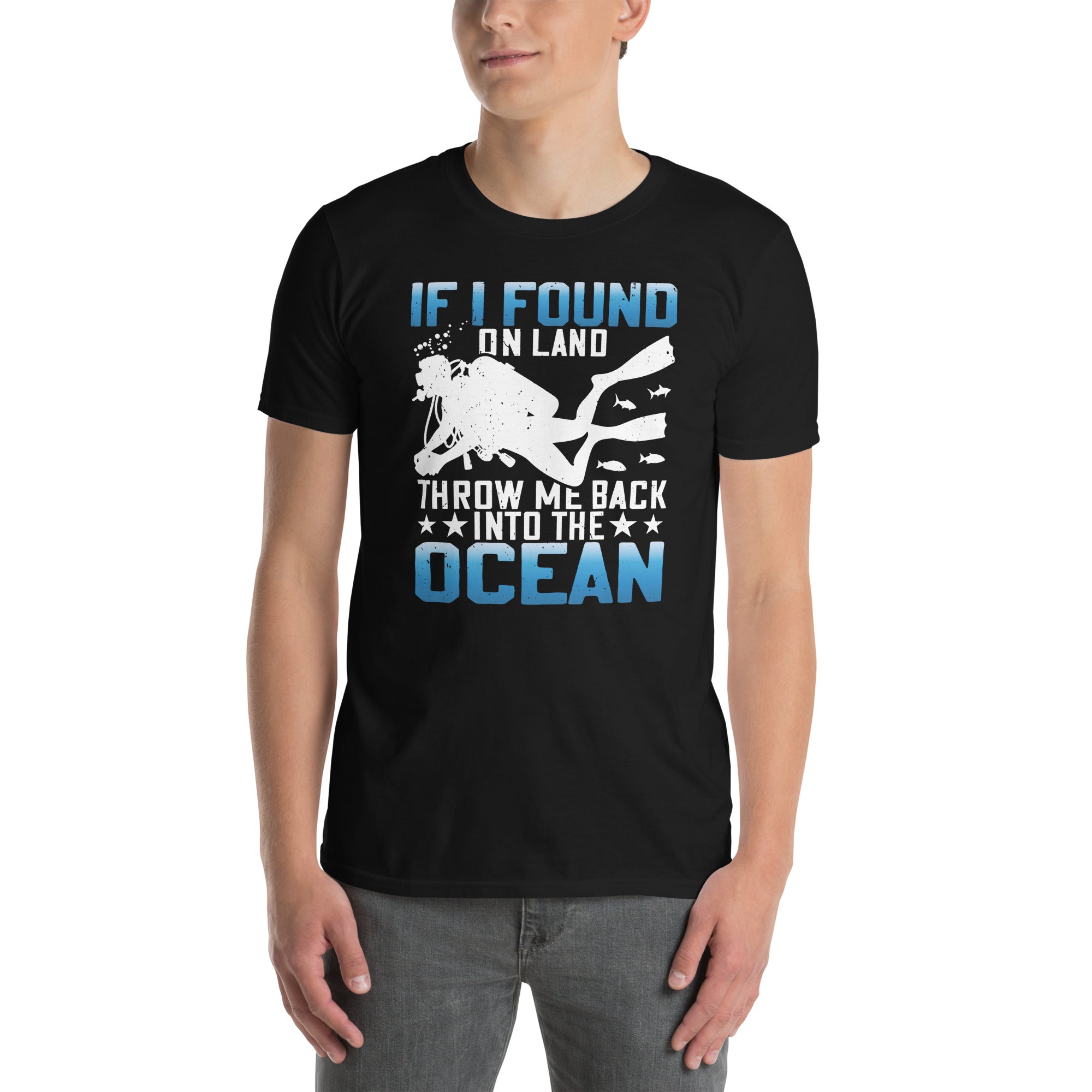 Scuba Diving T-Shirt - If Found On Land Slogan - Cuccico Design