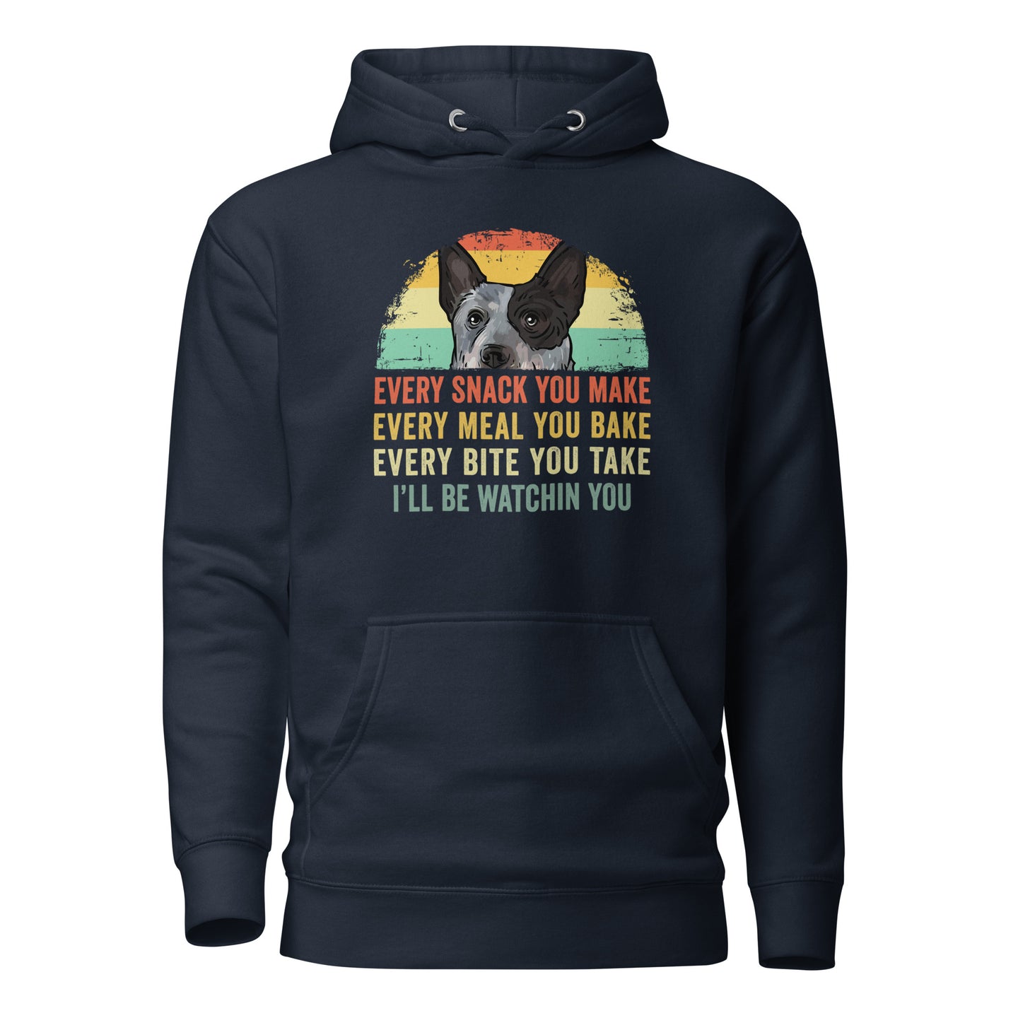 Blue Heeler Australian Cattle Dog Every Snack Hoodie - Cuccico Design
