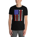Drummer T-Shirt | Drum Sticks & USA Flag Design - Cuccico Design