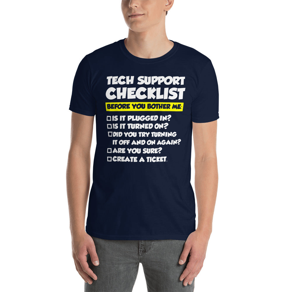Funny Tech Support T-Shirt - Sysadmin & Geek Gift - Cuccico Design