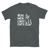 Real Men Love Cats Shirt | Funny Cat T-Shirt for Men Gift - Cuccico Design