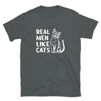 Real Men Love Cats Shirt | Funny Cat T-Shirt for Men Gift - Cuccico Design
