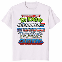 80s cartoons shirt in ice grey