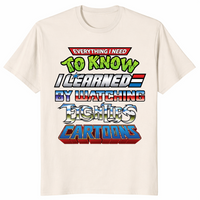 80s cartoons shirt in natural