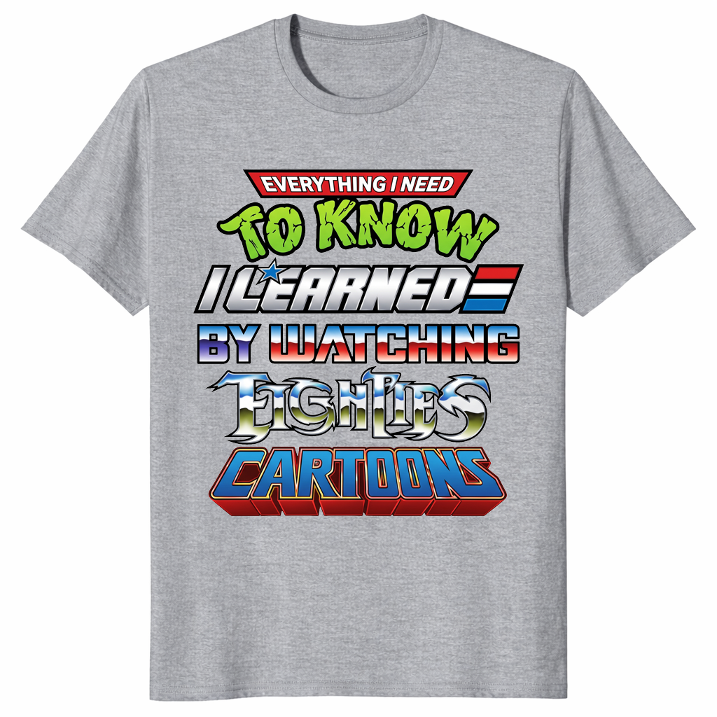 80s cartoons shirt in sport grey