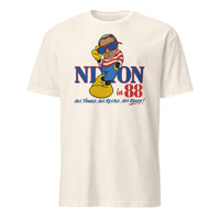 80s Political Humor Nixon Graphic Tee in natural by Cuccico