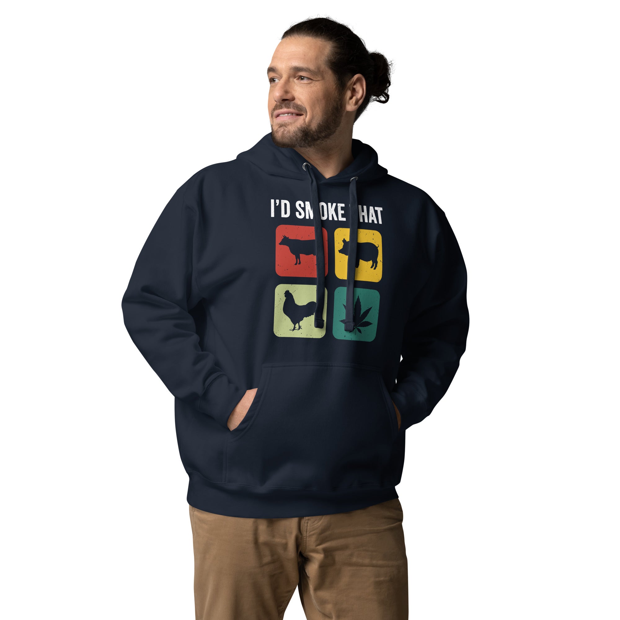 Funny Grill Master Hoodie - 'I'd Smoke That' BBQ Gift - Cuccico Design