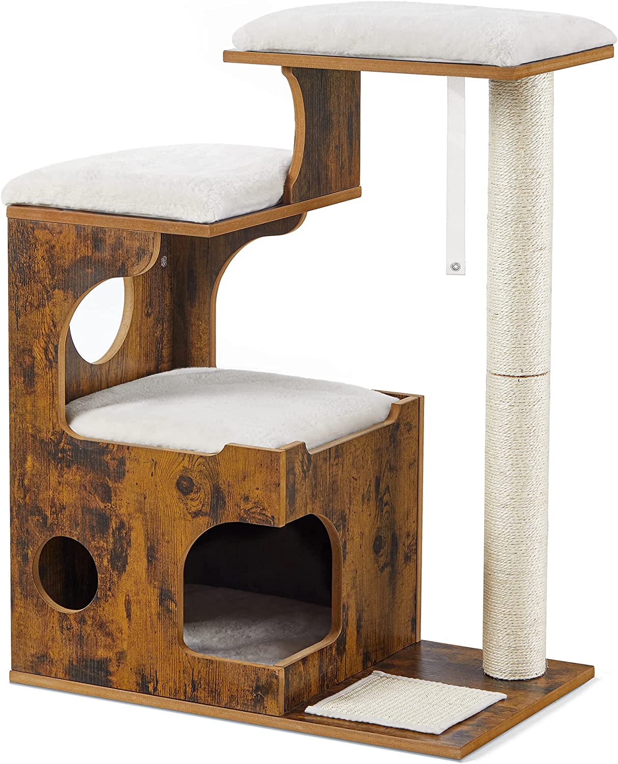 Premium Cat Tower with 3 Beds and Cave - YourCatBackpack.Co
