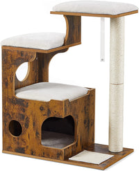 Premium Cat Tower with 3 Beds and Cave - YourCatBackpack.Co