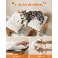 Premium Cat Tower with 3 Beds and Cave - YourCatBackpack.Co