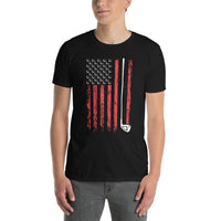American Flag Golf T-Shirt | Patriotic Golfer Gift - Cuccico Design