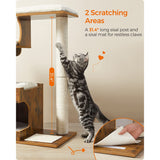 Premium Cat Tower with 3 Beds and Cave - YourCatBackpack.Co