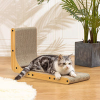 L-Shaped Cat Scratcher - Eco-Friendly and Safe Furniture Protection
