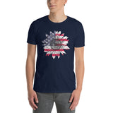 4th of July Sunflower Shirt - American Flag Patriotic Tee - Cuccico Design