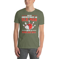 Old Man Bowling Shirt - Funny Bowler Gift Tee - Cuccico Design