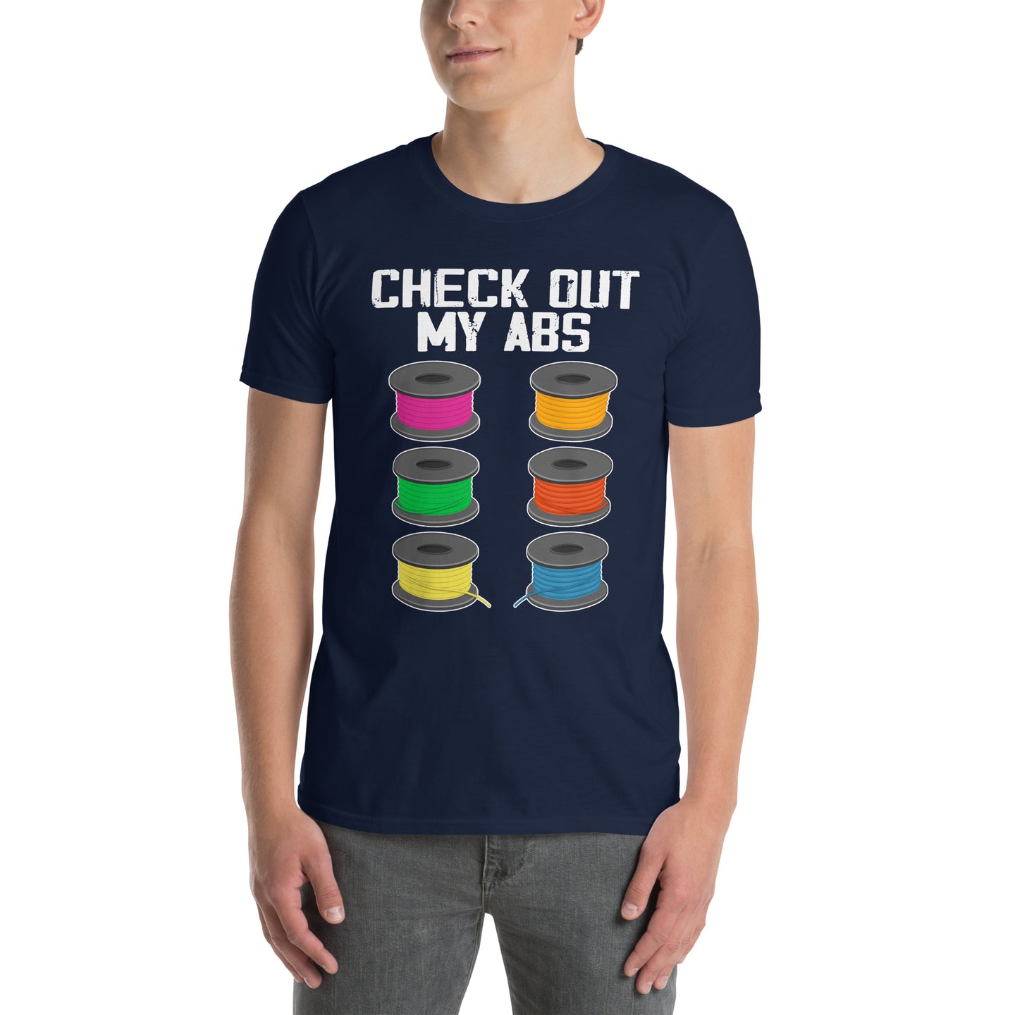 Check Out My Abs Funny 3D Printing T-Shirt | 3D Printer Gift - Cuccico Design