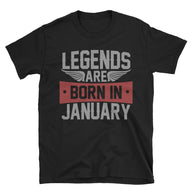 Born in January T-Shirt | January Birthday Gift Men - Cuccico Design