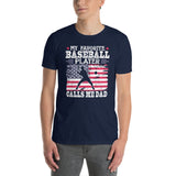 Favorite Baseball Player Calls Me Dad | Baseball Dad T-Shirt - Cuccico Design