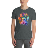 Tie Dye Paw Print T-Shirt | Dog Lover Gift - Cuccico Design